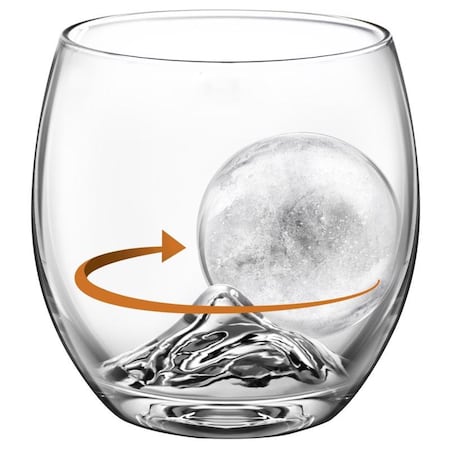 Final Touch Final Touch 8 oz Black/Clear Glass/Silicone Glass & Ice Mold GS300